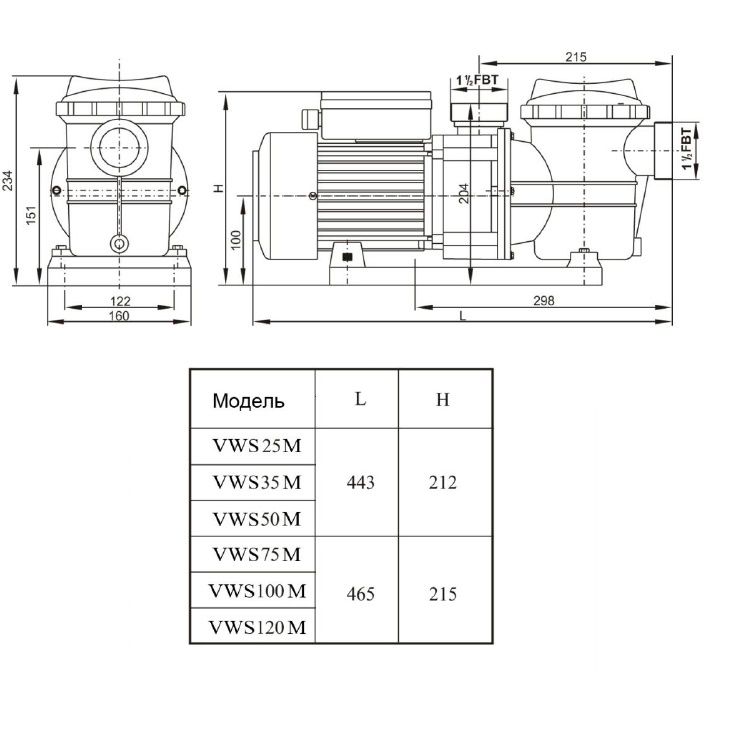 Насос для бассейна Aquaviva LX STP50M (6.5м³/ч 0.37кВт 220В)