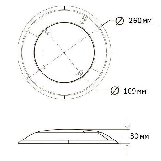 Прожектор светодиодный Aquaviva LED001B (HT201S) 546LED (36 Вт) NW White стальной + закладная
